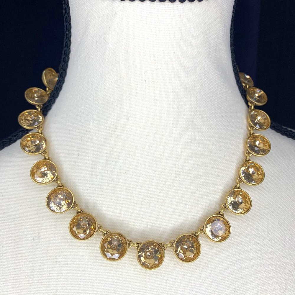 Stella & Dot Citrine-Look Necklace